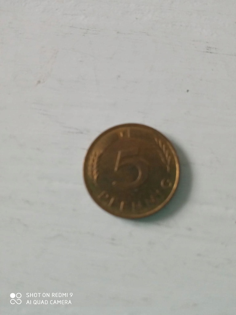 Stara moneta 5 pfennig