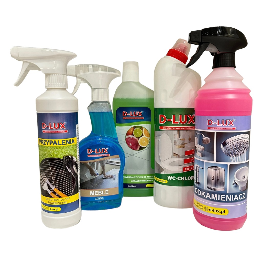 Zestaw podręczny do sprzątania + D-LUX Odkamieniacz 1000 ml + dostawa za 0