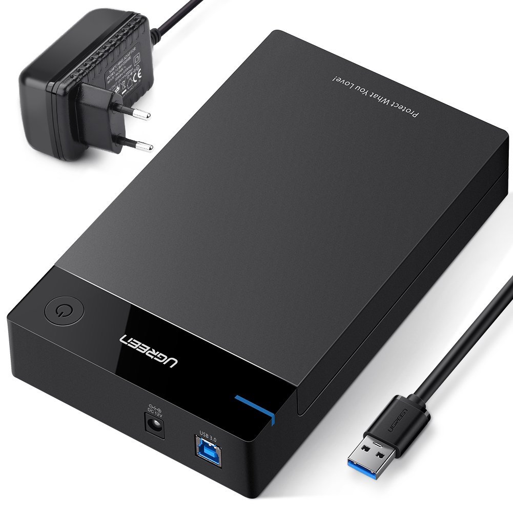 Купить КОРПУС ДЛЯ ДИСКОВ 3,5 ДЮЙМА UGREEN USB 3.0 SATA ДО 10 ТБ: отзывы, фото, характеристики в интерне-магазине Aredi.ru