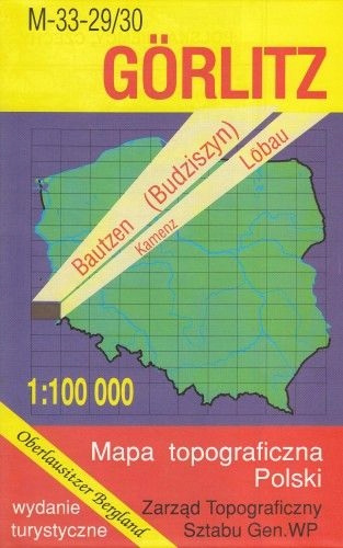 mapa topograficzna Gorlitz Budziszyn mapa 1:100 00