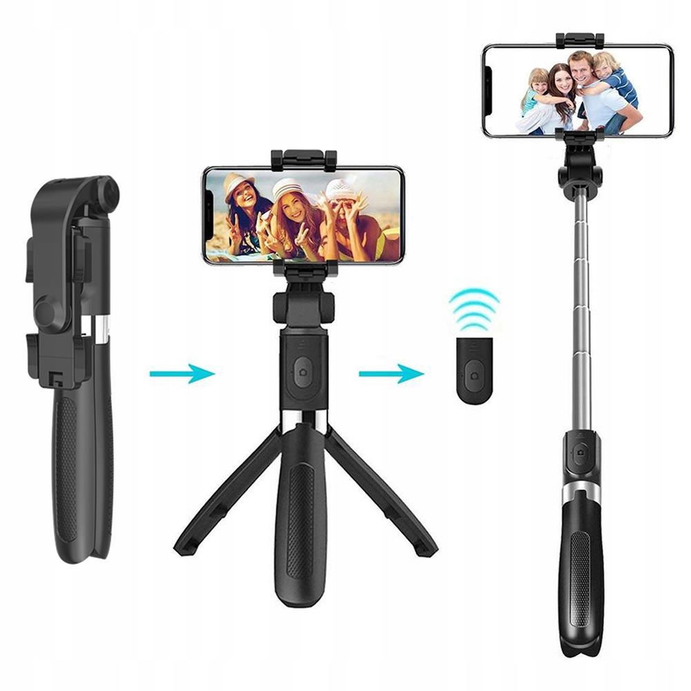 SELFIE TRIPOD 2in1 uchwyt do selfie statyw pilot