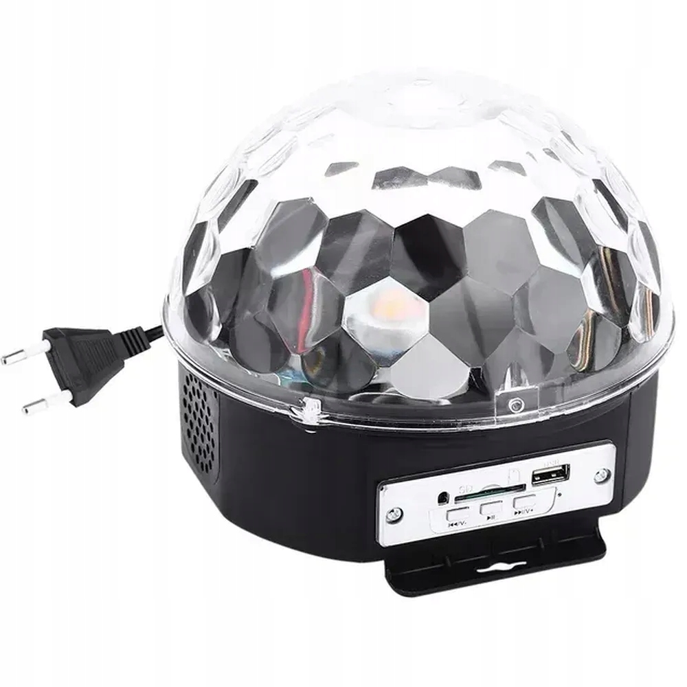Kula Disco z głosnikiem + pilot + karta pamięci + USB + AUX bluetooth HD-LC