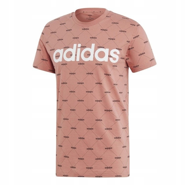 Koszulka męska adidas Linear Graphic Tee różowa ba