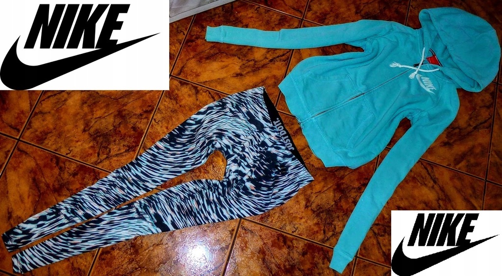 NIKE Just do it. komplet dres ORYGINAŁ zebra M 38