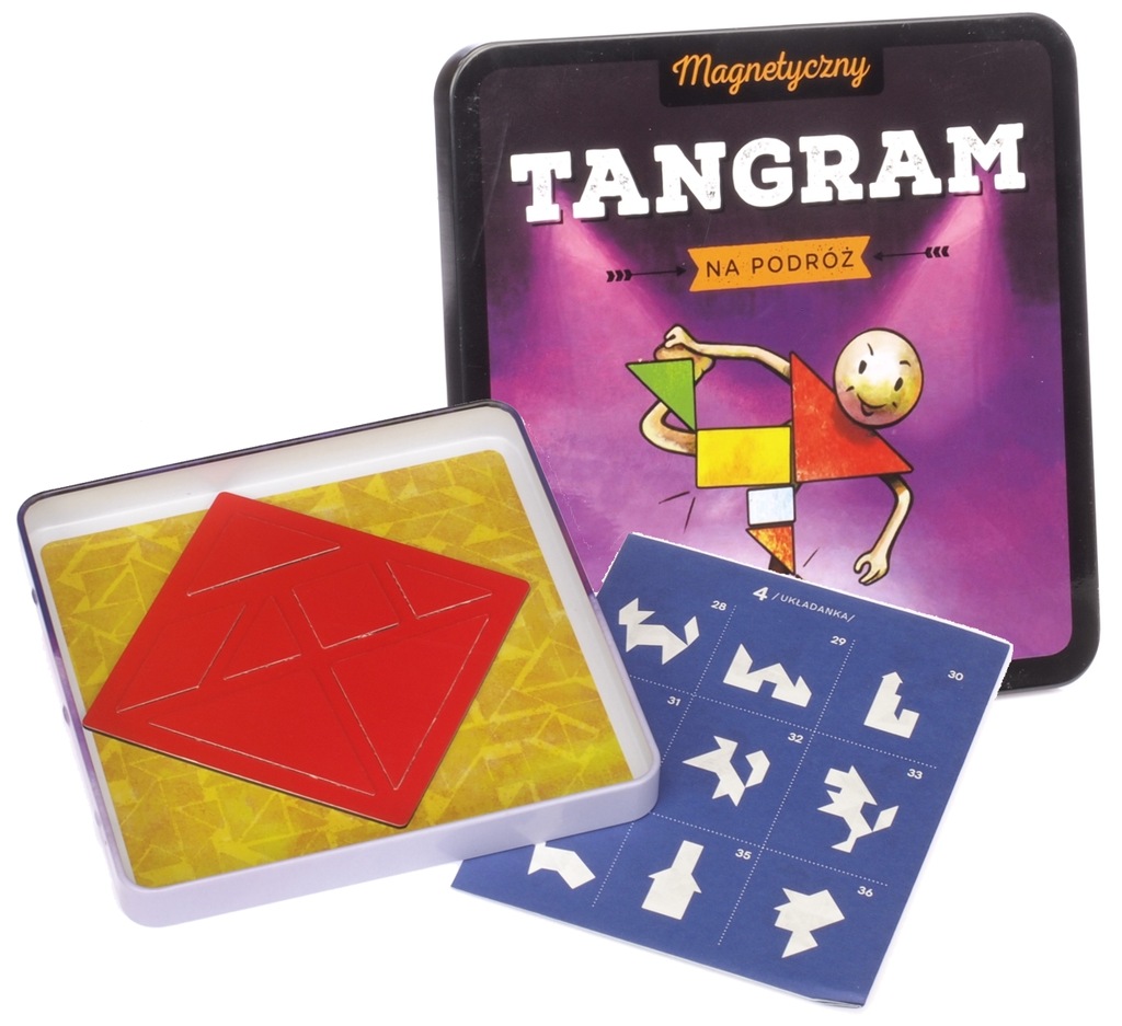 GRA MAGNETYCZNA PODRÓŻNA TANGRAM GRA DLA 1 OSOBY