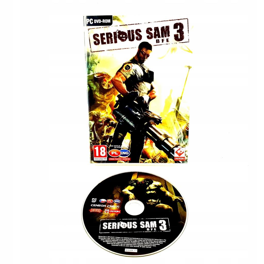 PUDEŁKO SERIOUS SAM 3 III BFE PC PL BEZ GRY