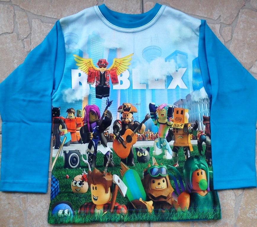 ROBLOX śliczna bluzka NADRUK 3D 116/122