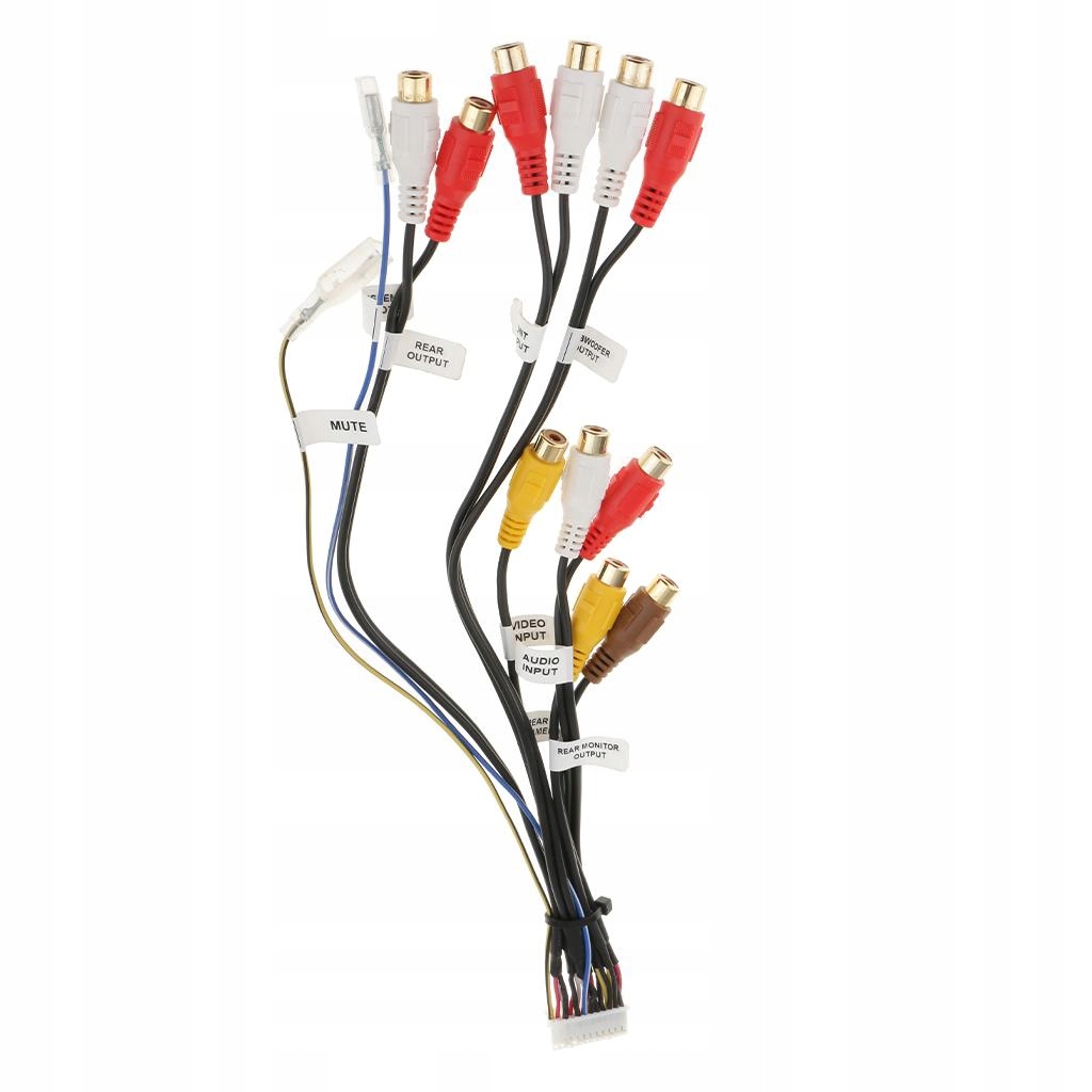 Wiązka przewodów Car Audio RCA do odbiornika 12199268623 oficjalne