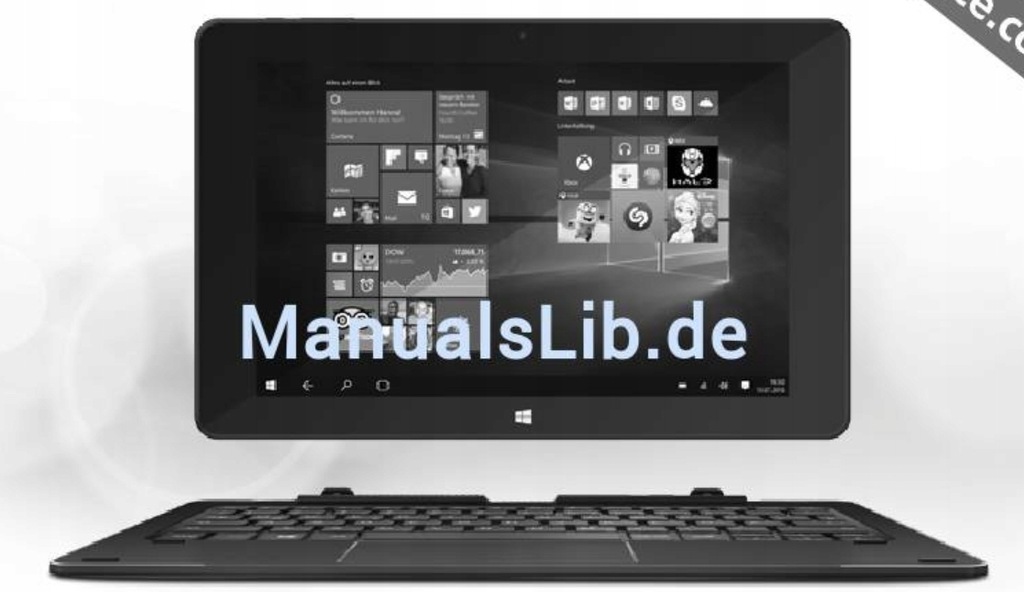 Tablet Silvercrest 2w1 Tablet 10.1. Klawiatura i ekran plus torba