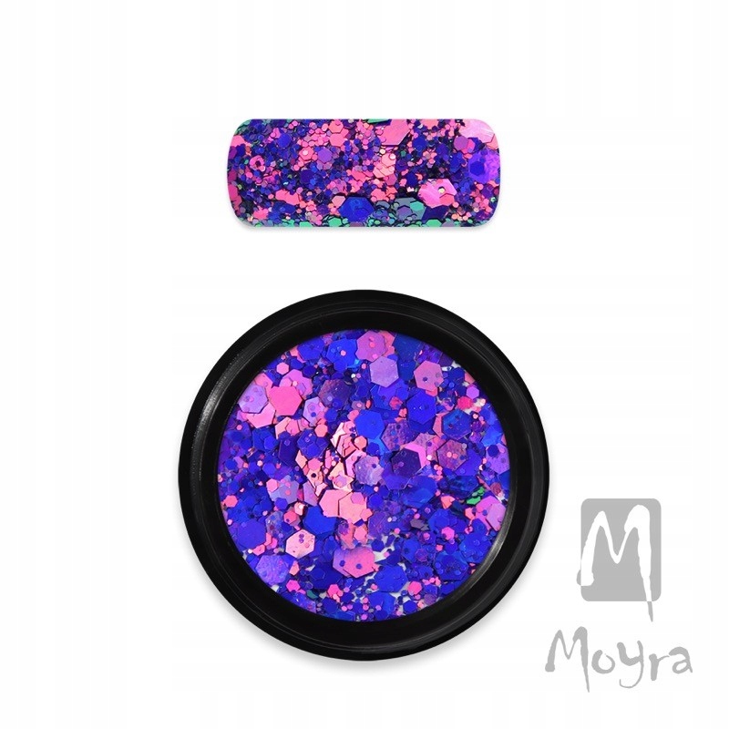 Moyra Holo Glitter Mix pyłek brokat 15 Purple