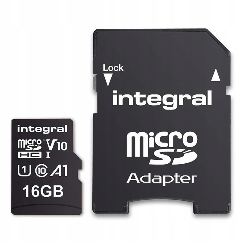 16GB MICRO SDHC 100V10, READ 100MB/S U1 V10+ADAPTE