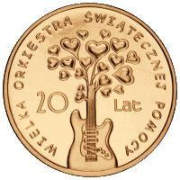 2zł 20 LAT WOŚP (2012) moneta w kapslu