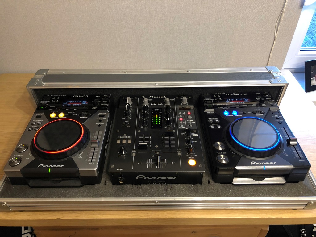 Pioneer DJM-400 & CDJ-400 セット 2 X PIONEER CDJ 400 DJM 400 LIMITED BLUE GWARANCJA