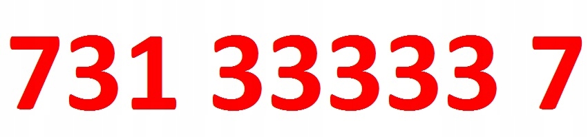 333 3333 333333 play 3 cyfry 1 3 7 ___ 731 33333 7