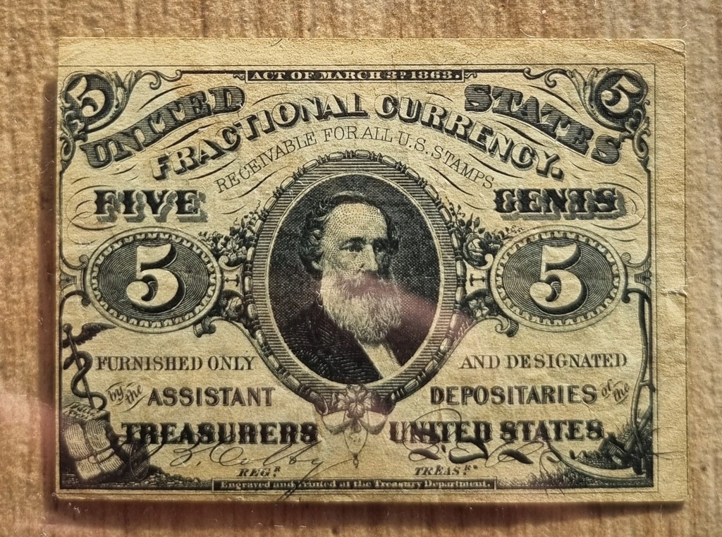 5 centów banknot USA 1863r