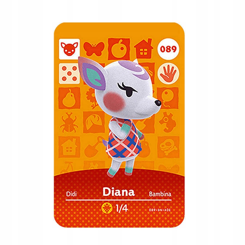 Animal Crossing Amiibo Karta Dla Switch 089 Diana