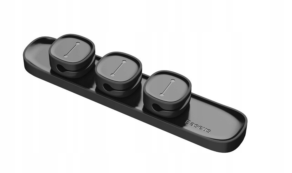 Organizer kabli Baseus Peas czarny magnetyczny