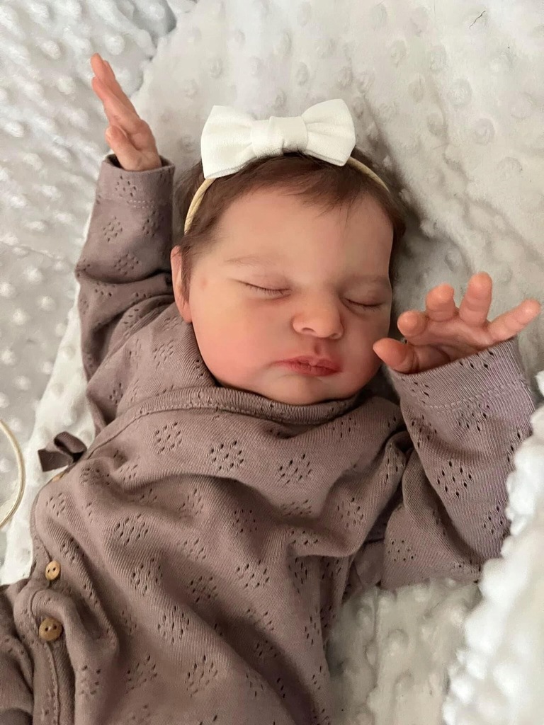 Lalka bobas Reborn 49 cm jak prawdziwe niemowlę