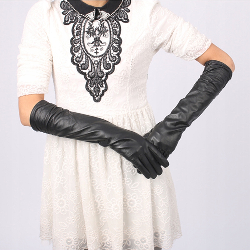 Купить Модные классические женские кожаные перчатки, 50 см.: отзывы, фото, характеристики в интерне-магазине Aredi.ru