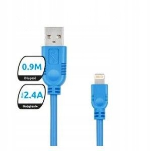 Kabel USB 2.0 eXc WHIPPY USB A(M) - Lightning 8-pi
