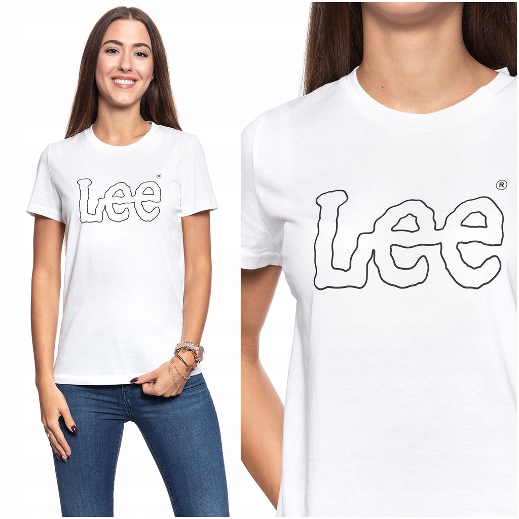 LEE ESSENTIAL LOGO DAMSKA KOSZULKA T-SHIRT M