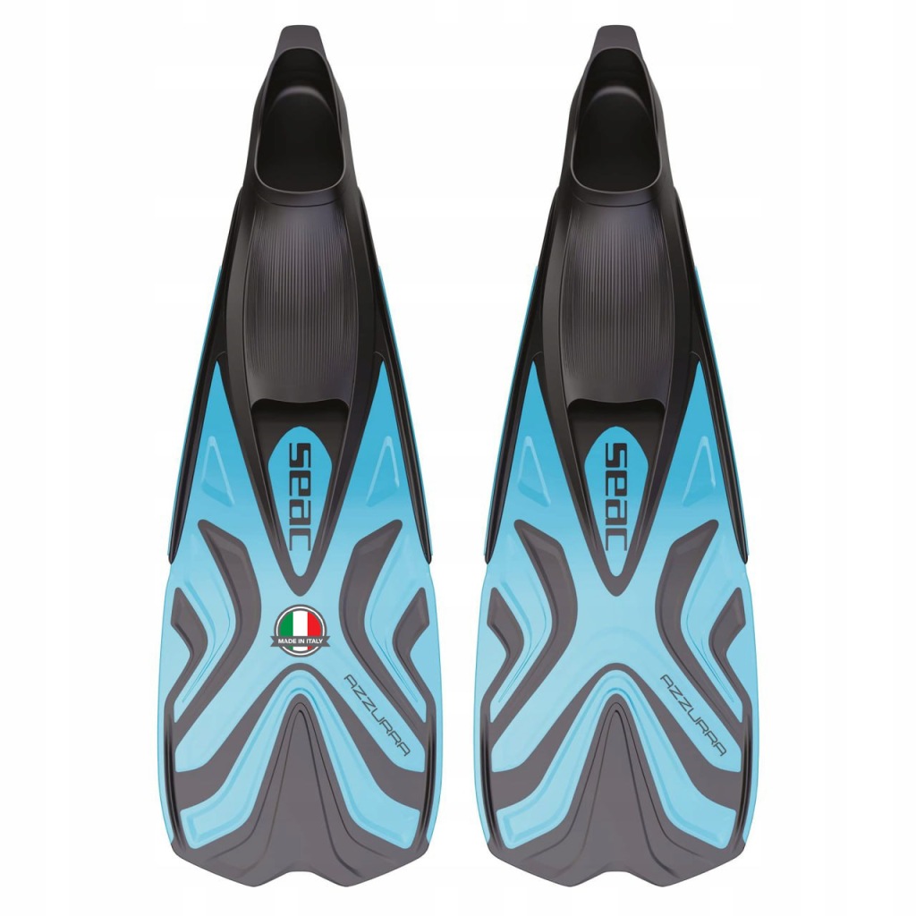 Płetwy kaloszowe do nurkowania SEAC AZZURRA niebieskie rozmiar 34-35