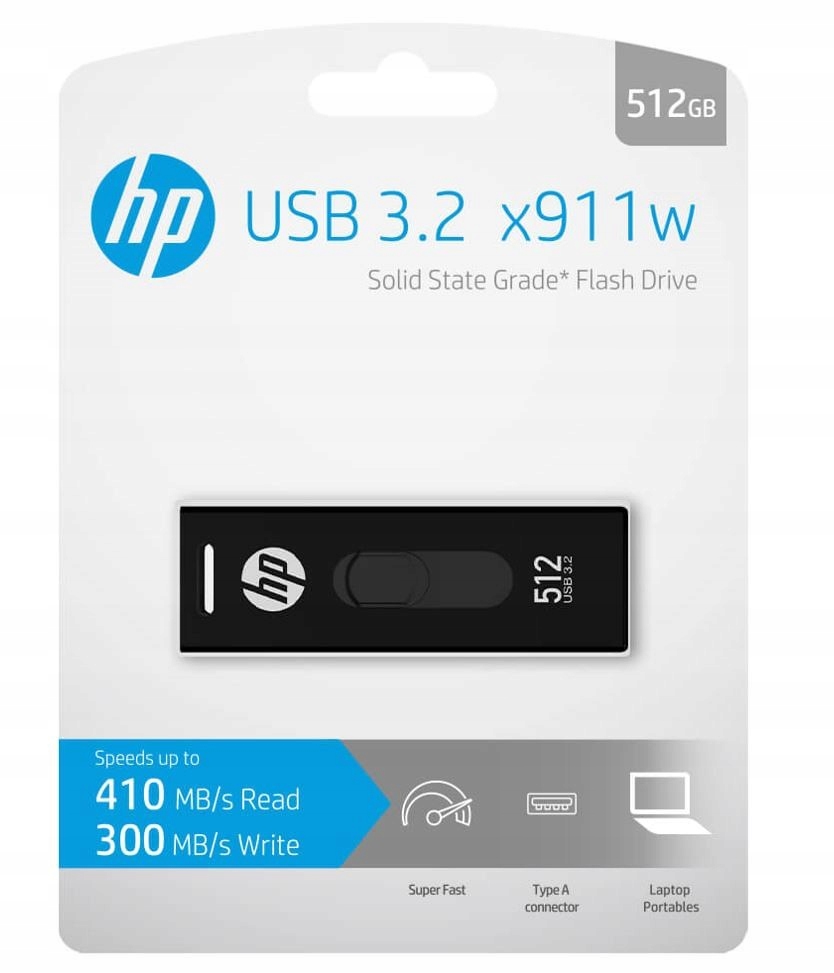 HP INC. Pendrive 512GB HP USB 3.2 USB HPFD911W-512