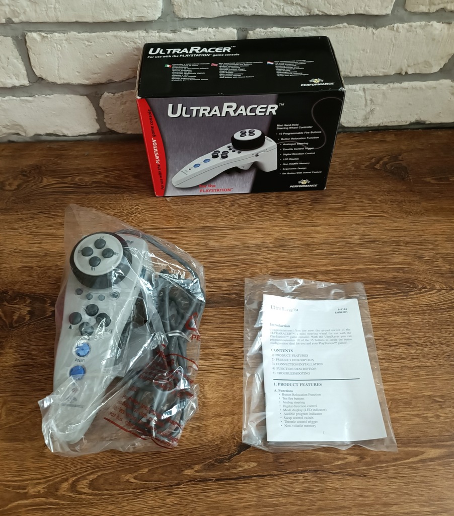 ULTRA RACER PAD KONTROLER NOWY PS1 PSX