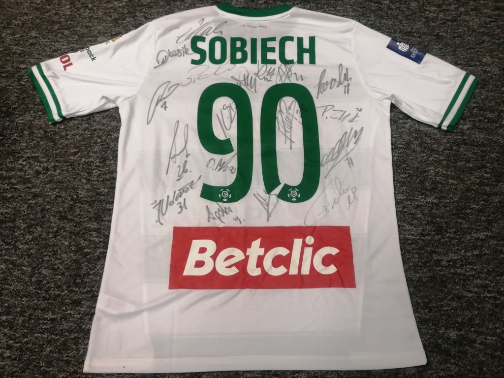 Sobiech - koszulka (Lechia) z autografami