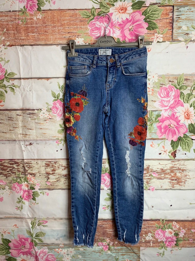 NEW LOOK Spodnie Jeansowe Dziewczęce 164
