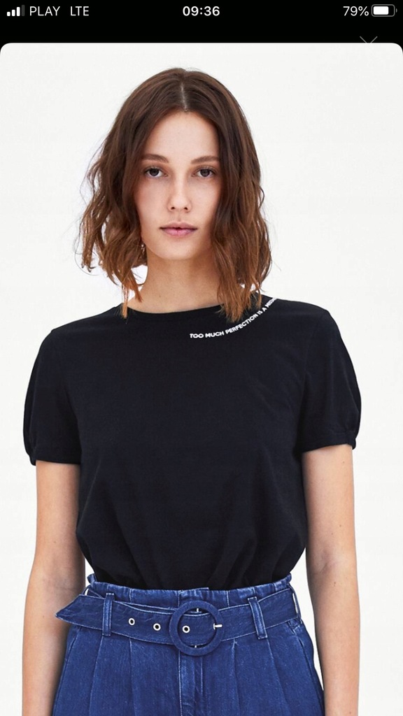 Oryginalna bluzka Top T-shirt ZARA 38m Wyprzedaż