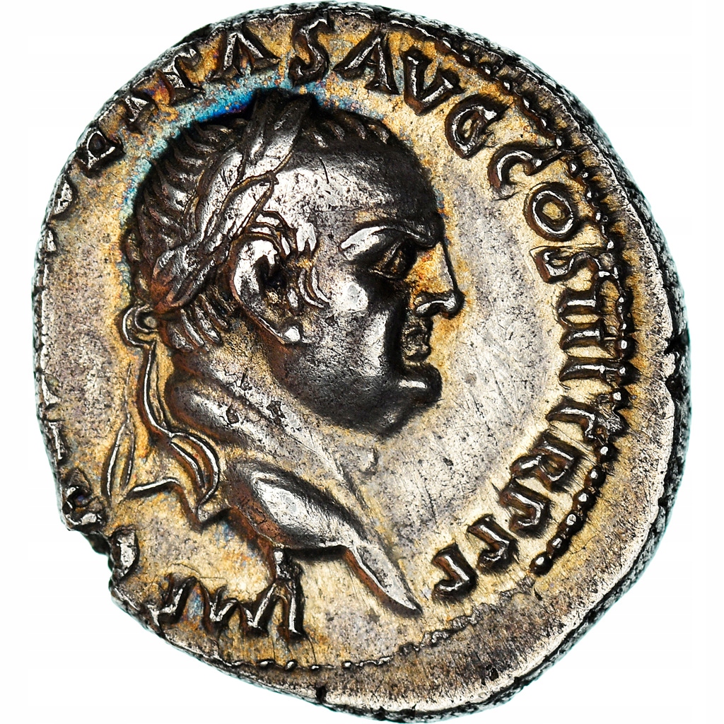 Moneta, Vespasian, Denarius, 71, Ephesos, AU(55-58