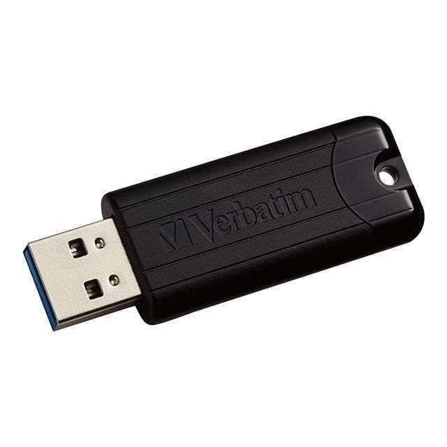 Pendrive Verbatim Pinstripe Black 256 GB
