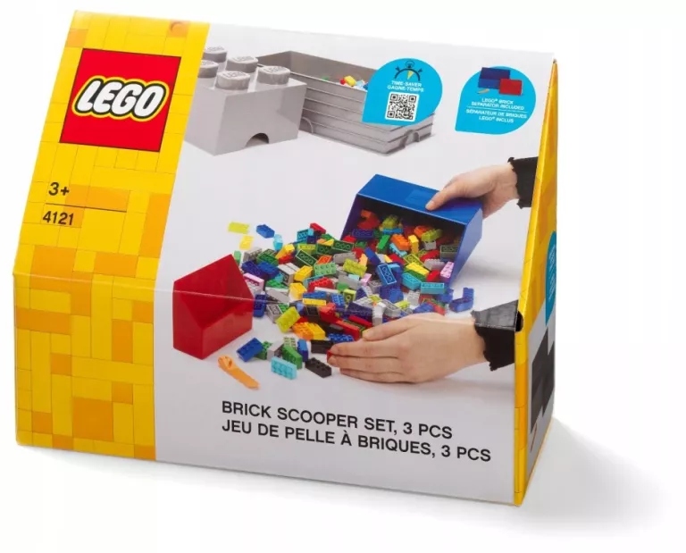 ZESTAW 2 X SZUFELKA + SEPARATOR LEGO 4121