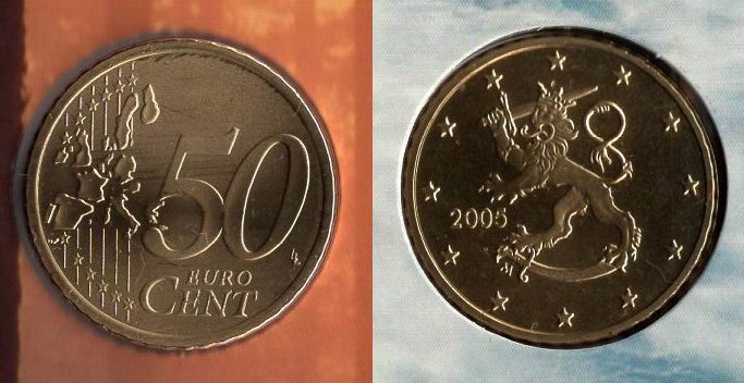 FINLANDIA 2005 50 EURO CENT Z ZESTAWU