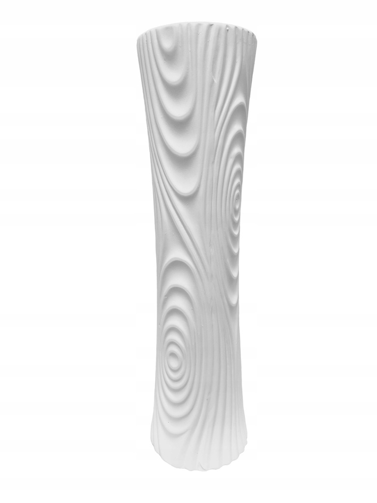 Wazon wysoki 60 cm ceramiczny dekoracja DUŻY biały