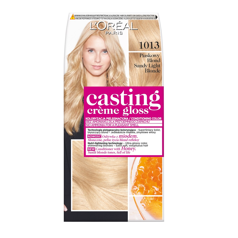 LOREAL CASTING CREME GLOSS FARBA DO WŁOSÓW 1013 PIASKOWY BLOND