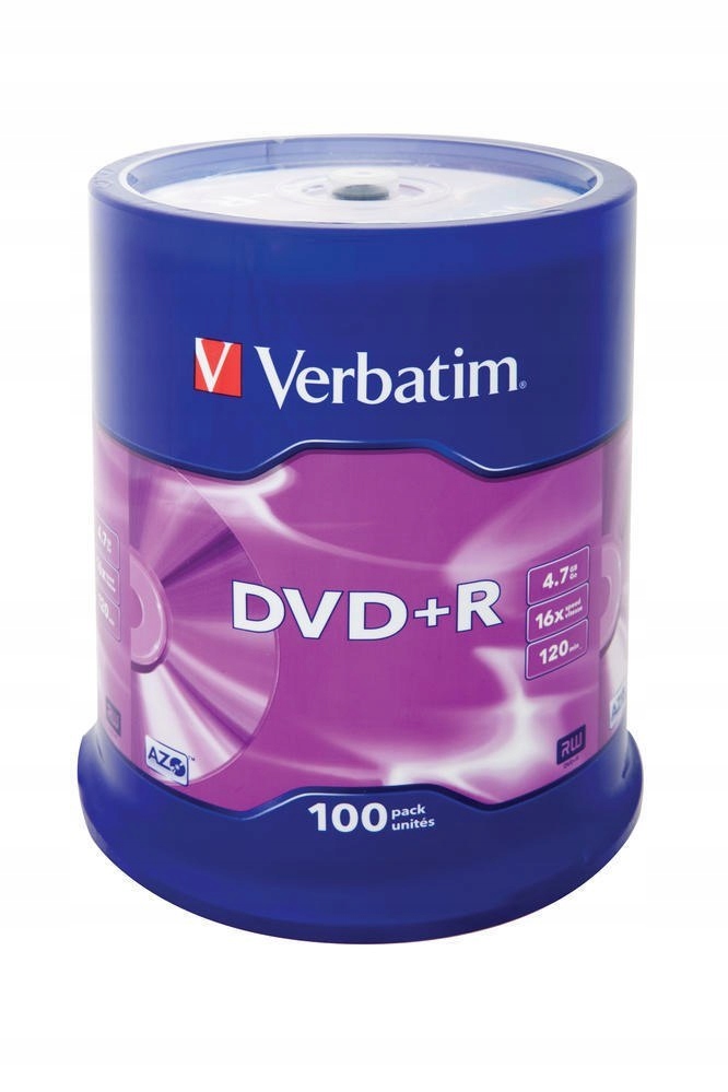 Płyta DVD Verbatim 43551 (4,7GB; 16x; 100szt.; Cak