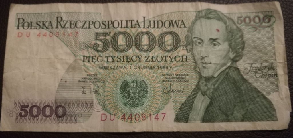 Banknot 5000 zł
