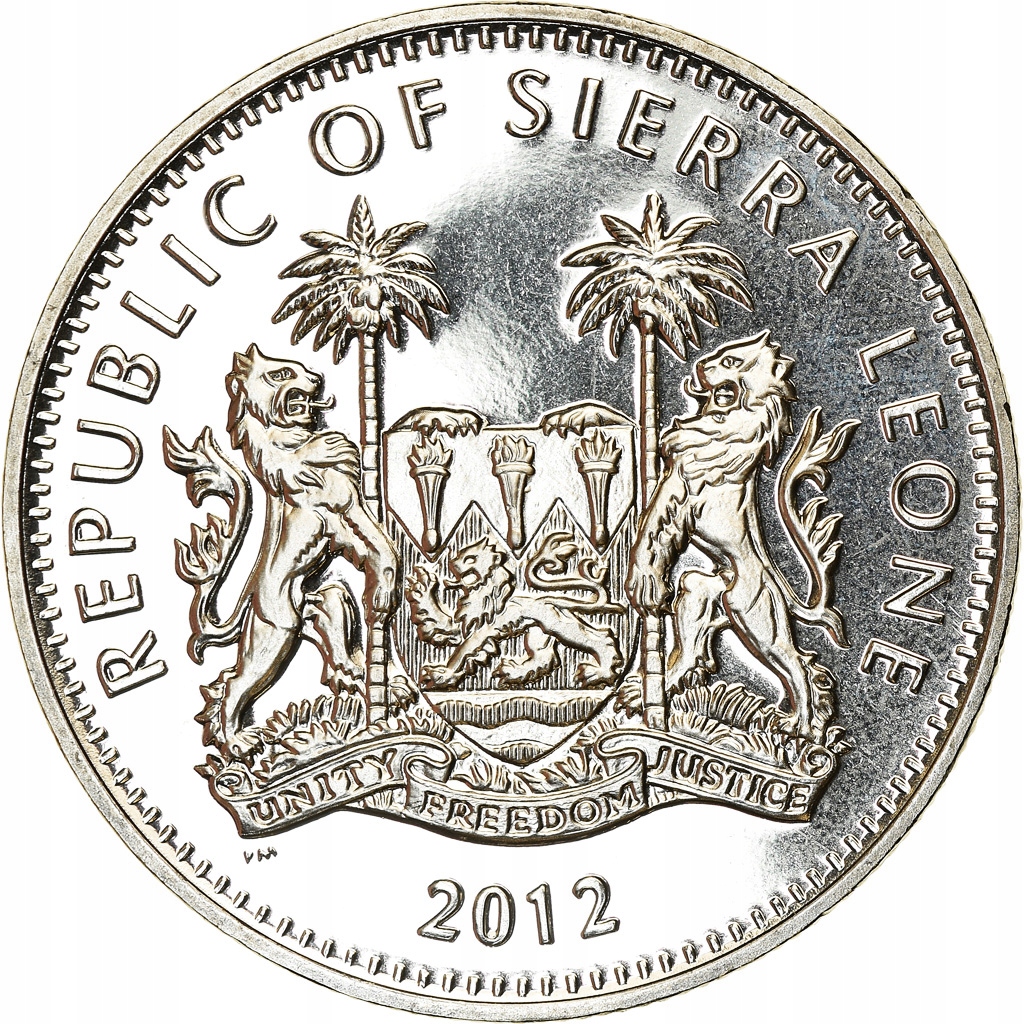 Moneta, Sierra Leone, Dollar, 2012, British Royal