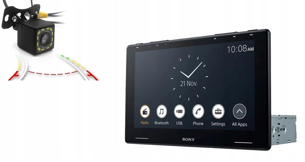 Sony XAV-9550ES Radio samochodowe 1DIN Android CarPlay LCD 10'' + kamera