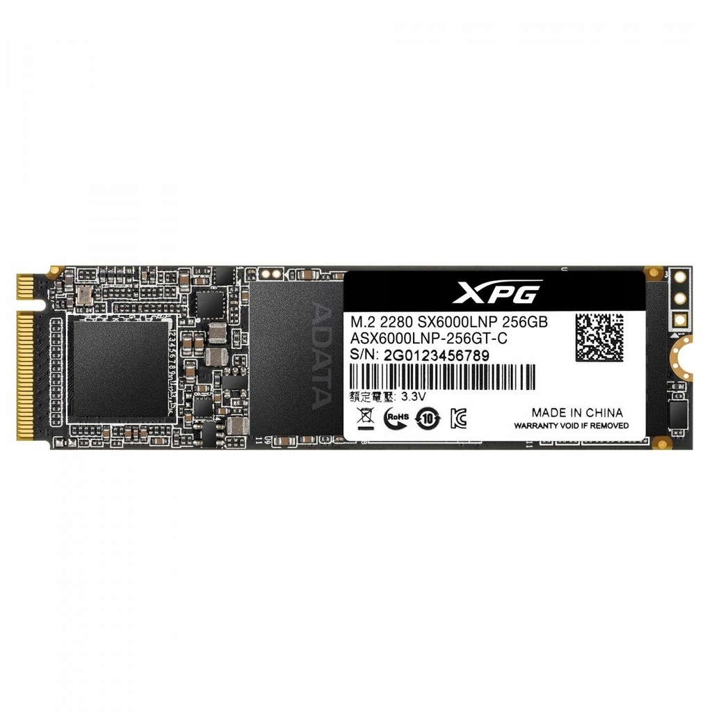 Dysk SSD Adata SX6000 Lite 256GB M.2 PCIe