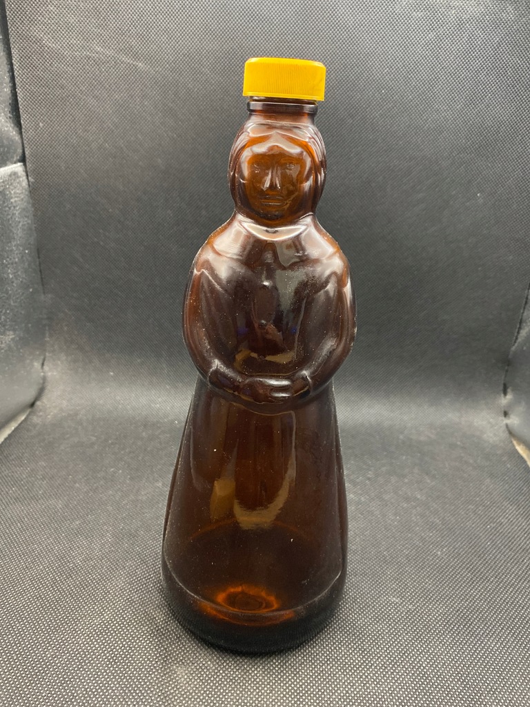 Butelka ozdoba brązowe szkło