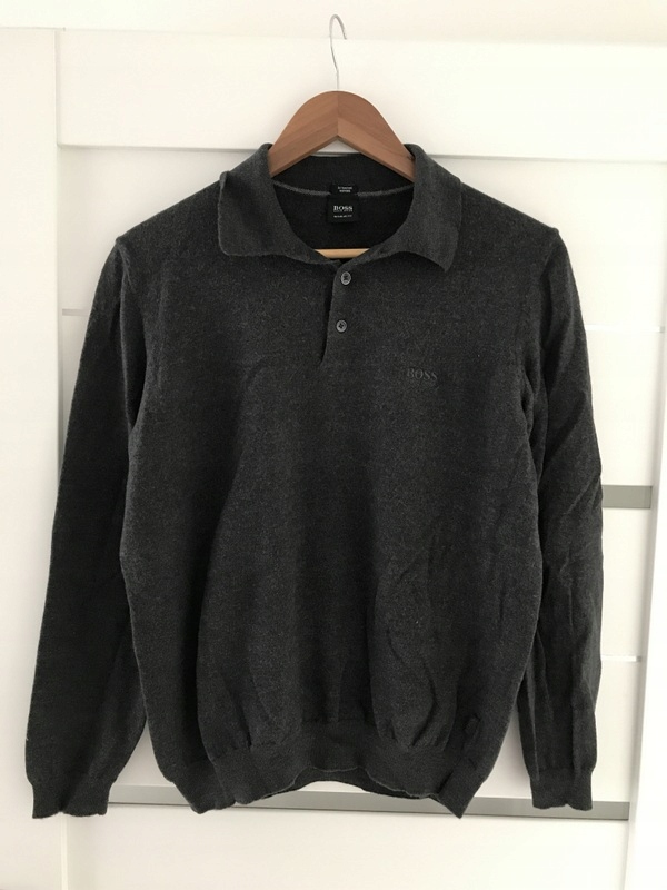 HUGO BOSS * sweter MĘSKI 100% WEŁNA MERINO XL