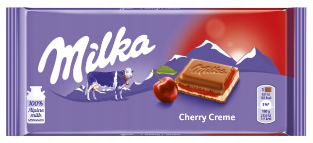 Купить Молочный шоколад Milka со вкусом вишни 100 г.: отзывы, фото, характеристики в интерне-магазине Aredi.ru