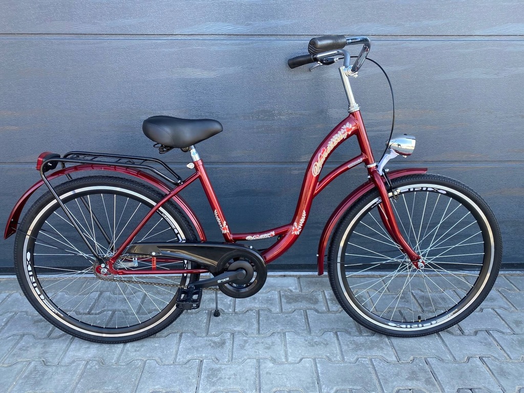 Rower Damski Miejski Vanessa Bordowy 26' PRODUCENT 6342794021