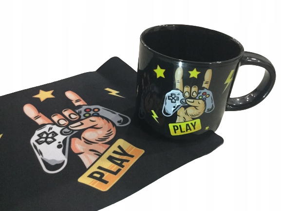Zestaw Gracza Kubek 410ml Podkładka pod Mysz PLAY