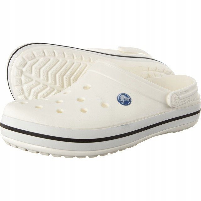 BIAŁE ORGINALNE CROCSY Crocs Crocband 43-44 M10