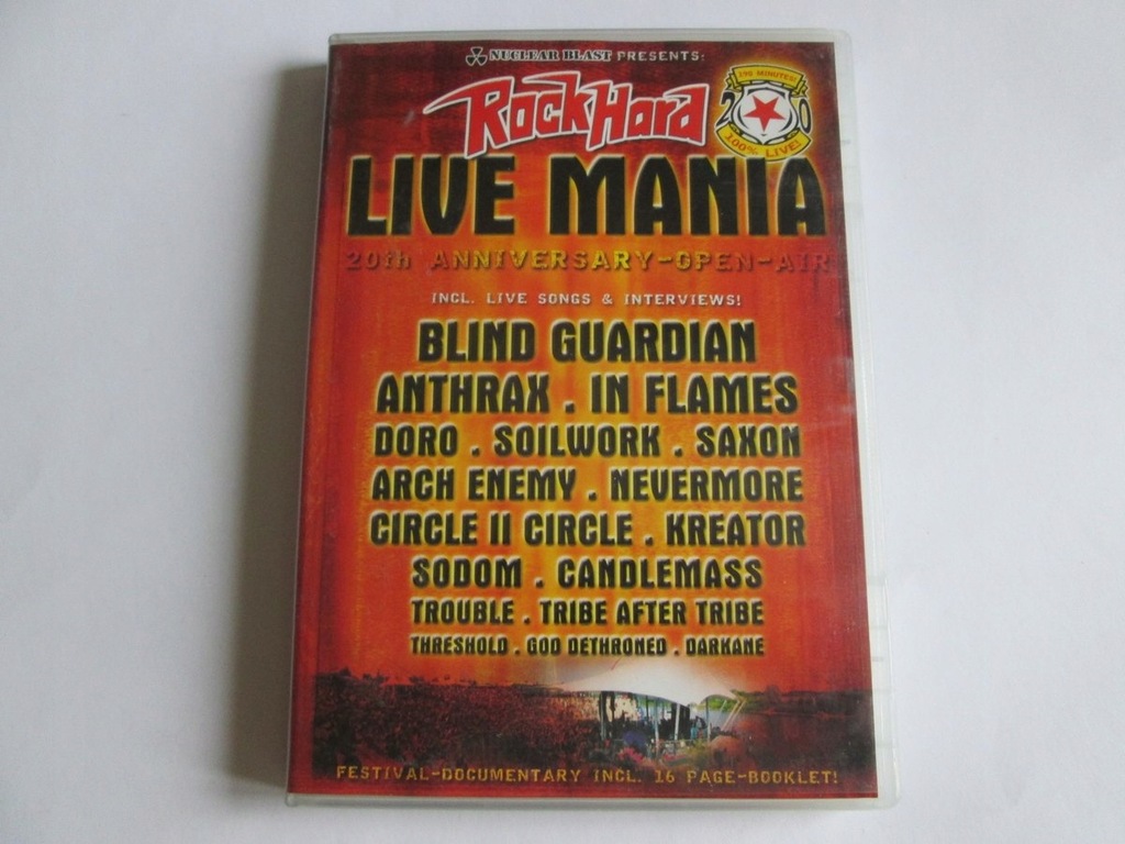 Rock Hard Live Mania 2003 Sodom Kreator Saxon dvd