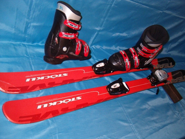 Super komplet narty STOCKLI 117cm+ buty NORDICA 34